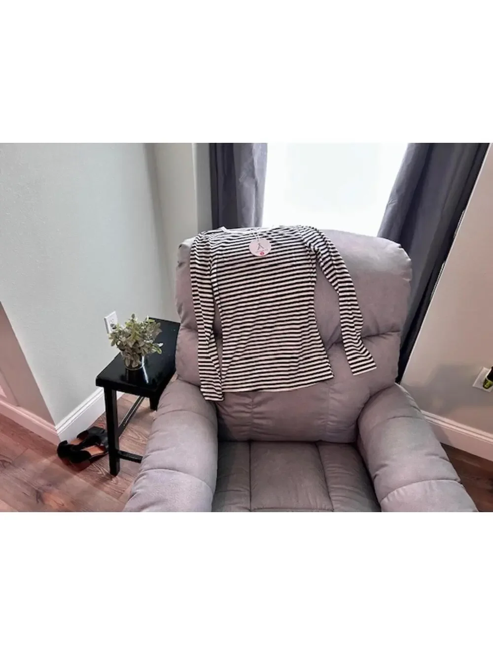 NWT Anrabess Soft Striped Long Sleeve Top 🖤 Size Small - Picture 7 of 7